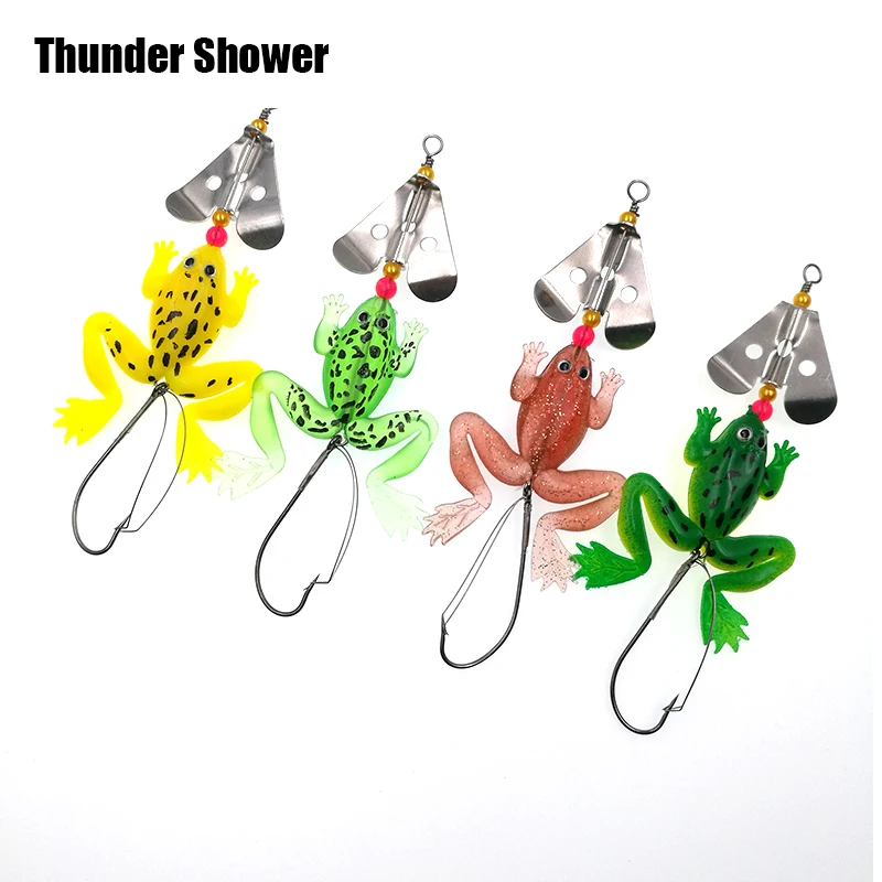 Набор рыболовных приманок 4 шт./лот мягкая резиновая приманка 9 см 6 2 г блесна для