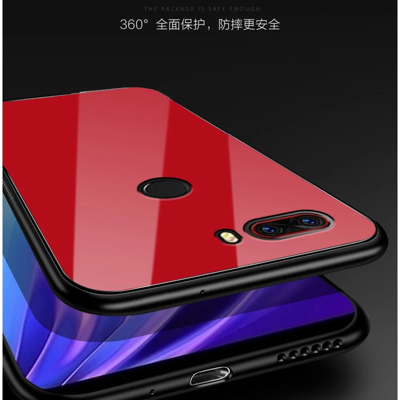 Закаленное Стекло окрашенные Чехлы для Нубия Z18 NX606J задняя крышка Z 18 защитной