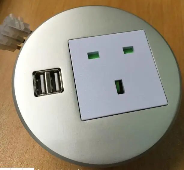 2019 2018 AU/EU/UK/USA/Универсальная мощность + USB круглая Настольная мини розетка/круглая