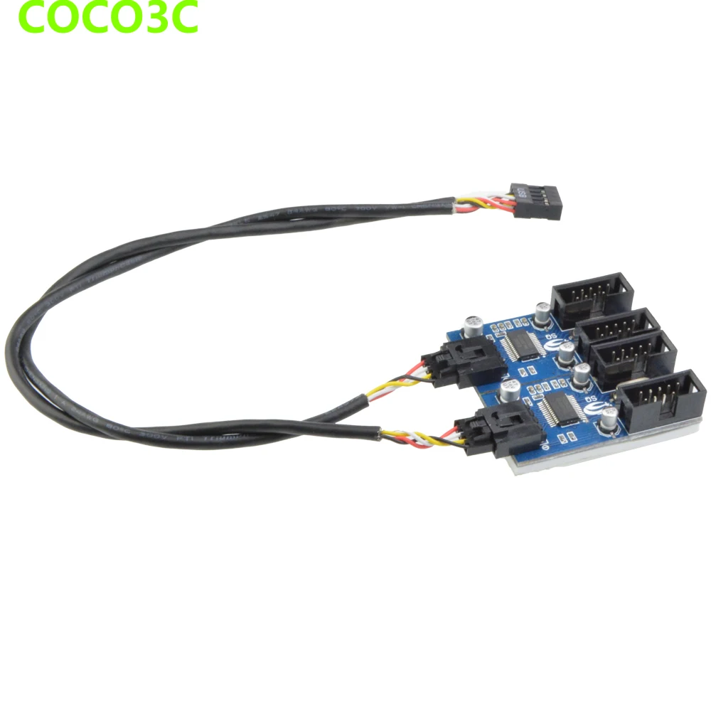 9-контактный удлинитель с разъемом USB папа 1-4 дюйма материнская плата usb-хаб 2 0