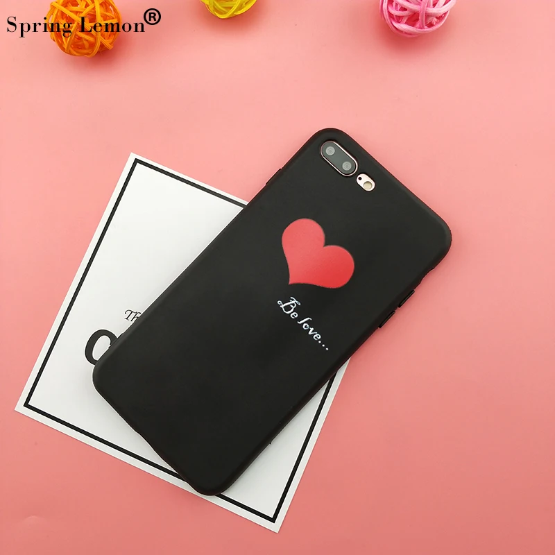 Spring Lemon BeLove Heart Soft Cover Case For iPhone 8PLUS 8 7 7PLUS X 6 6S 6PLUS PLUS 5 5S |