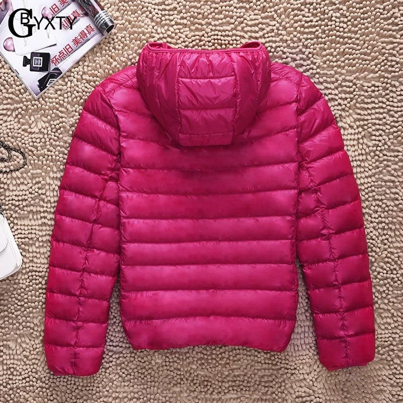 GBYXTY 100 кг плюс Размер 6XL 7XL ультра легкий пуховик 2018 Осень зимний женский с