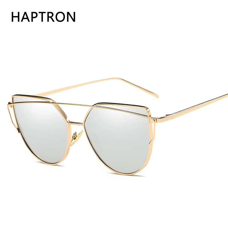 Солнцезащитные очки HAPTRON розовое золото женские Gafas de sol кошачий глаз винтажные