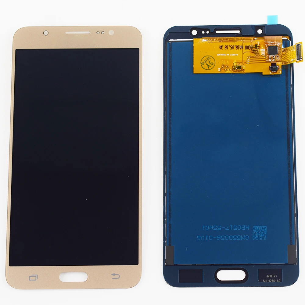 Для Samsung Galaxy J7 2016 j710 ЖК дисплей Сенсорный экран TFT может anjust яркость J710F J710M J710H