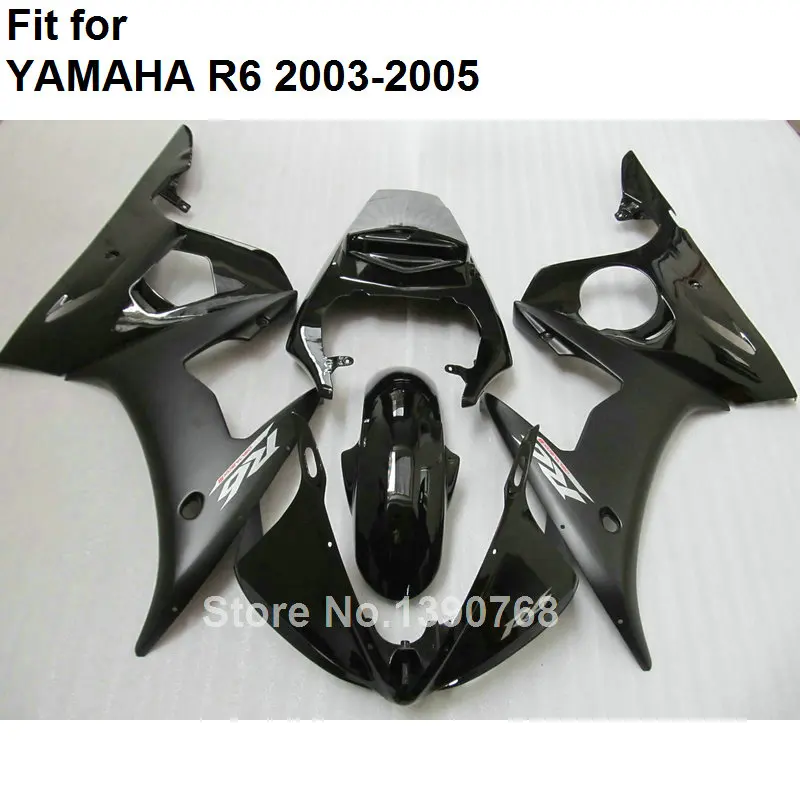 Высококачественные Пластиковые обтекатели для мотоцикла YAMAHA Matte Black YZF R6 2003 2004 2005
