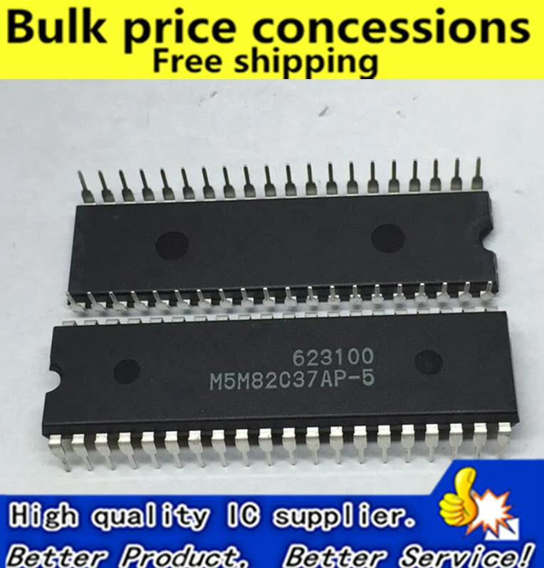 

Free shipping 5pcs/lot M5M82C37AP M5M82C37AP-5 M5M82C37AP-4 DIP-40 IC