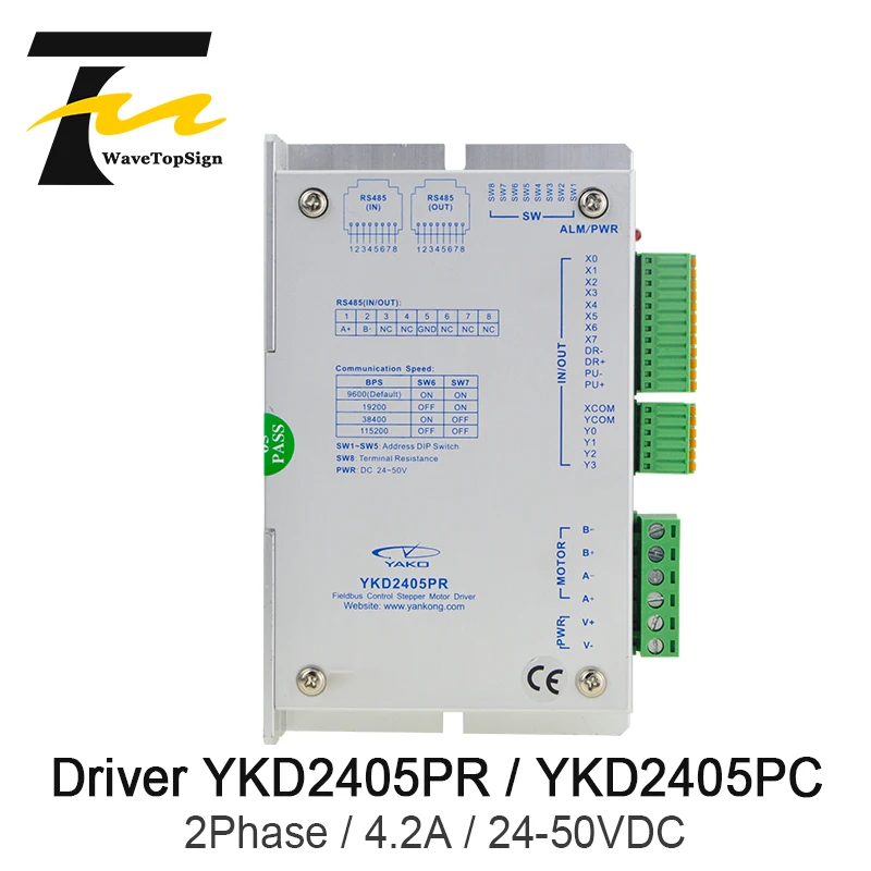 Двухфазный Цифровой Драйвер шагового двигателя шины YKD2405PR YKD2405PC YKD2405R вход 24V-80VDC