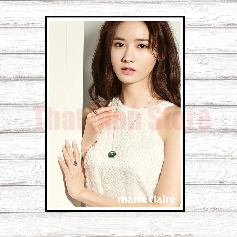 Yoona SNSD девушки поколения Kpop Южная Корея музыкальная девушка белая с покрытием