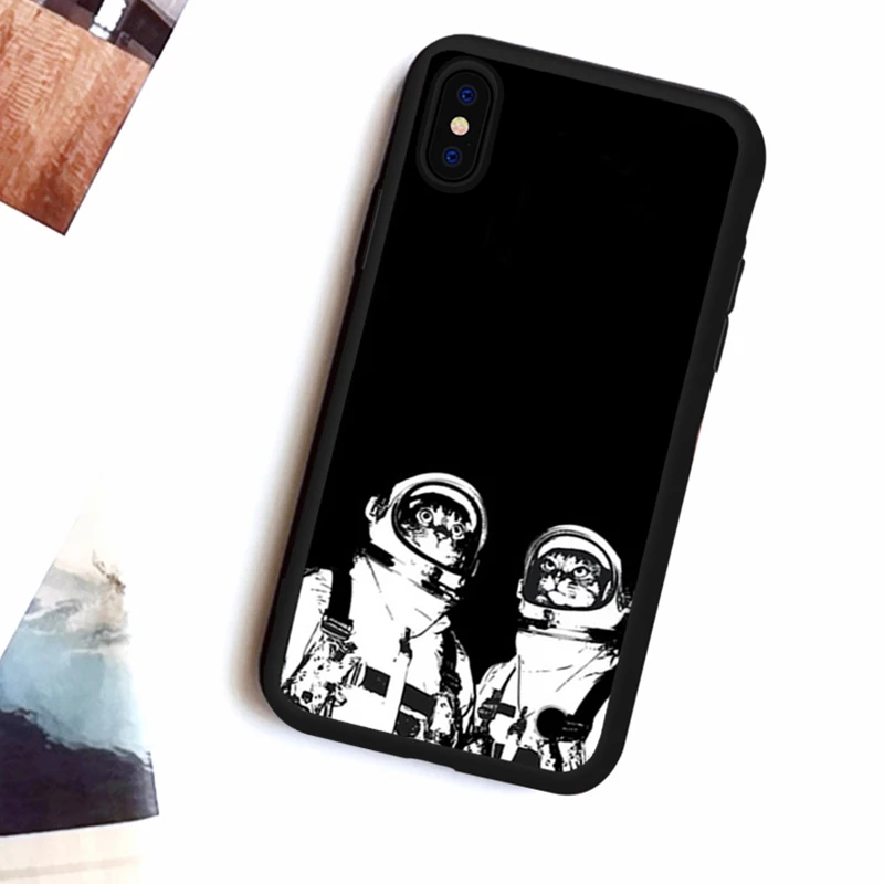 Чехол для iPhone 6 6S Plus X XR 5 SE Space черный чехол 8 7 | Мобильные телефоны и аксессуары