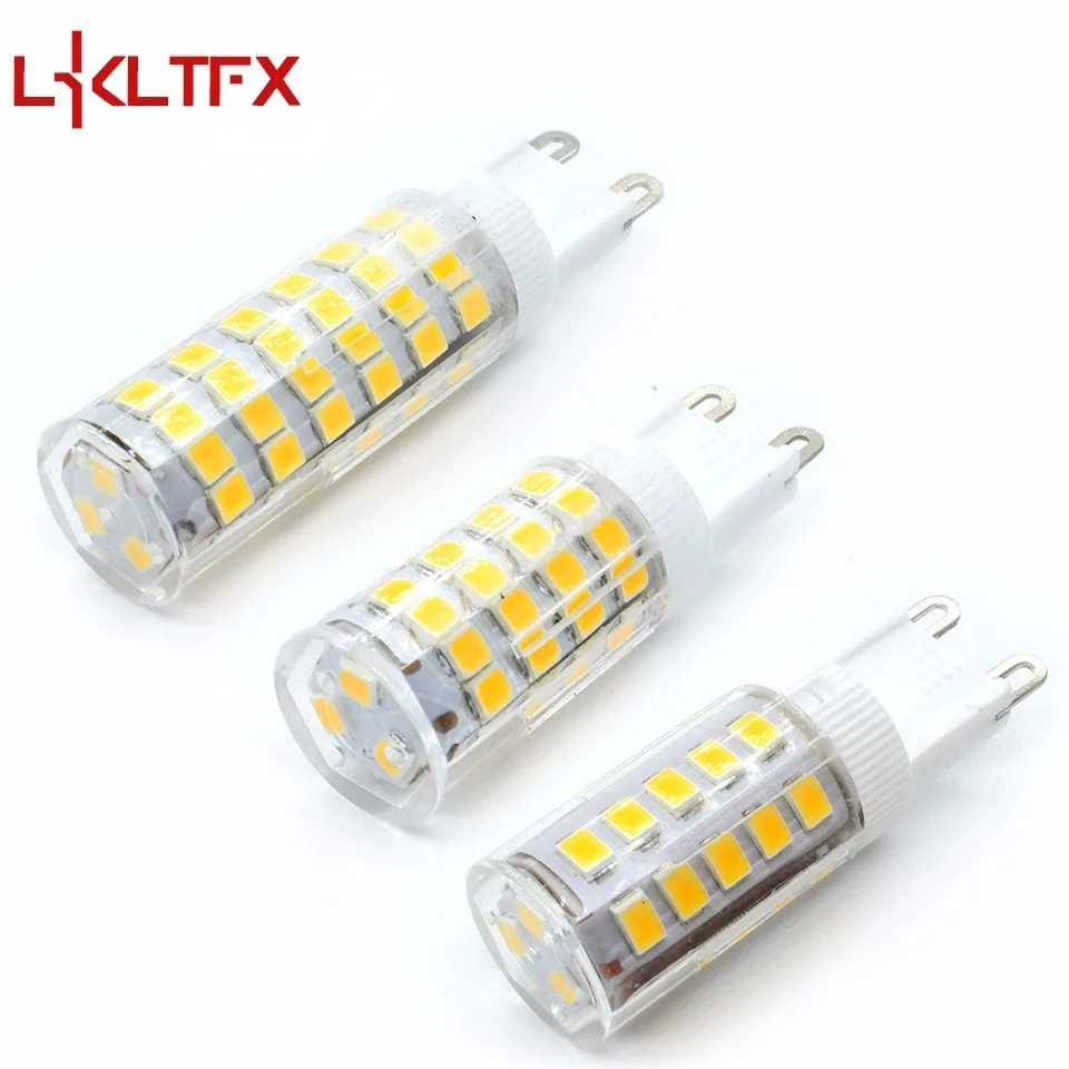 1PCS Energy Saving 220V lights Ceramic Lamp bulb Replace Fluorescent SMD G9 2508 33 51 75 LEDs lampada lamparas luminaria|g9 2835|led lampadalamp |