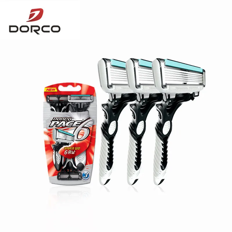 Dorco 9 шт./лот оригинальный Бритвы с 6 Слои лезвие бритвы Личная Нержавеющая сталь
