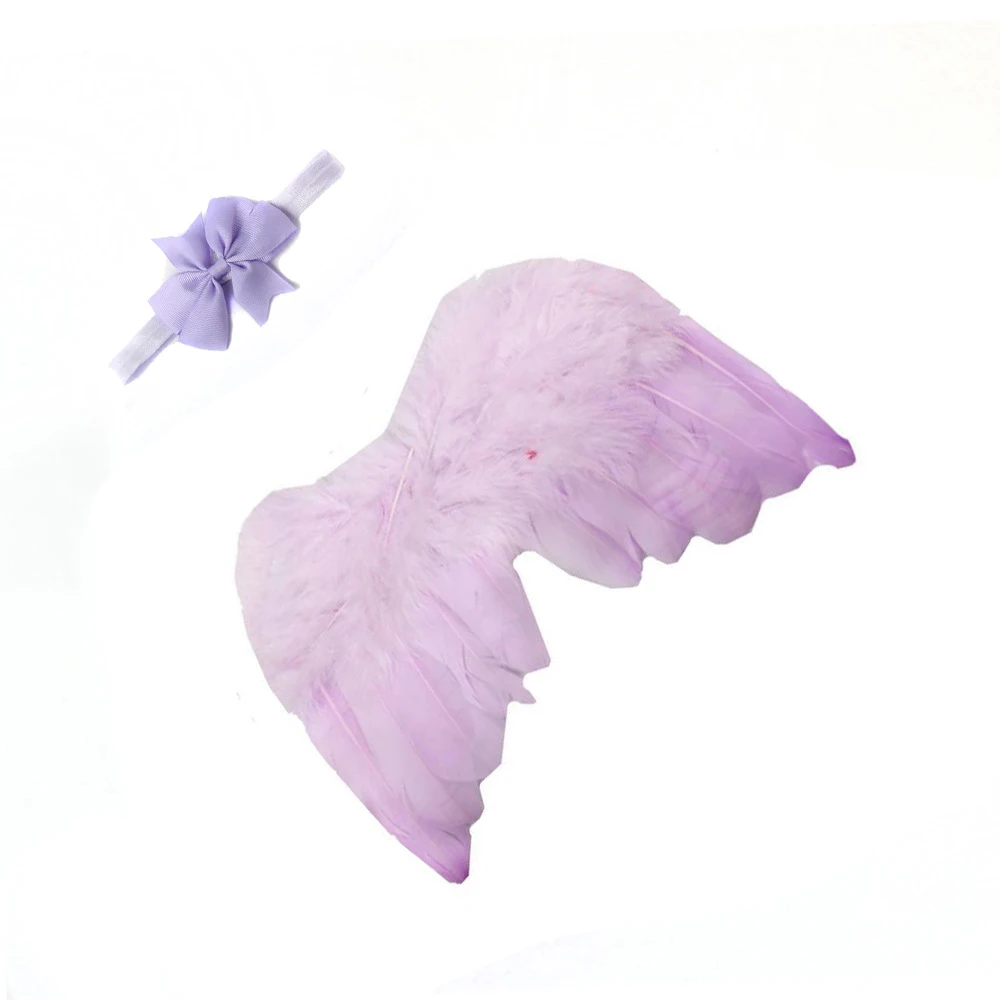 Purple 1 комплект; милый детский реквизит с крыльями; аксессуары для новорожденных; реквизит для фотосъемки; костюм для фотосъемки новорожденных; Лидер продаж - Цвет: Purple