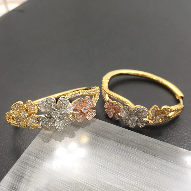 Lanyika модные ювелирные изделия изящный Свадебный Клевер прекрасные большие петли