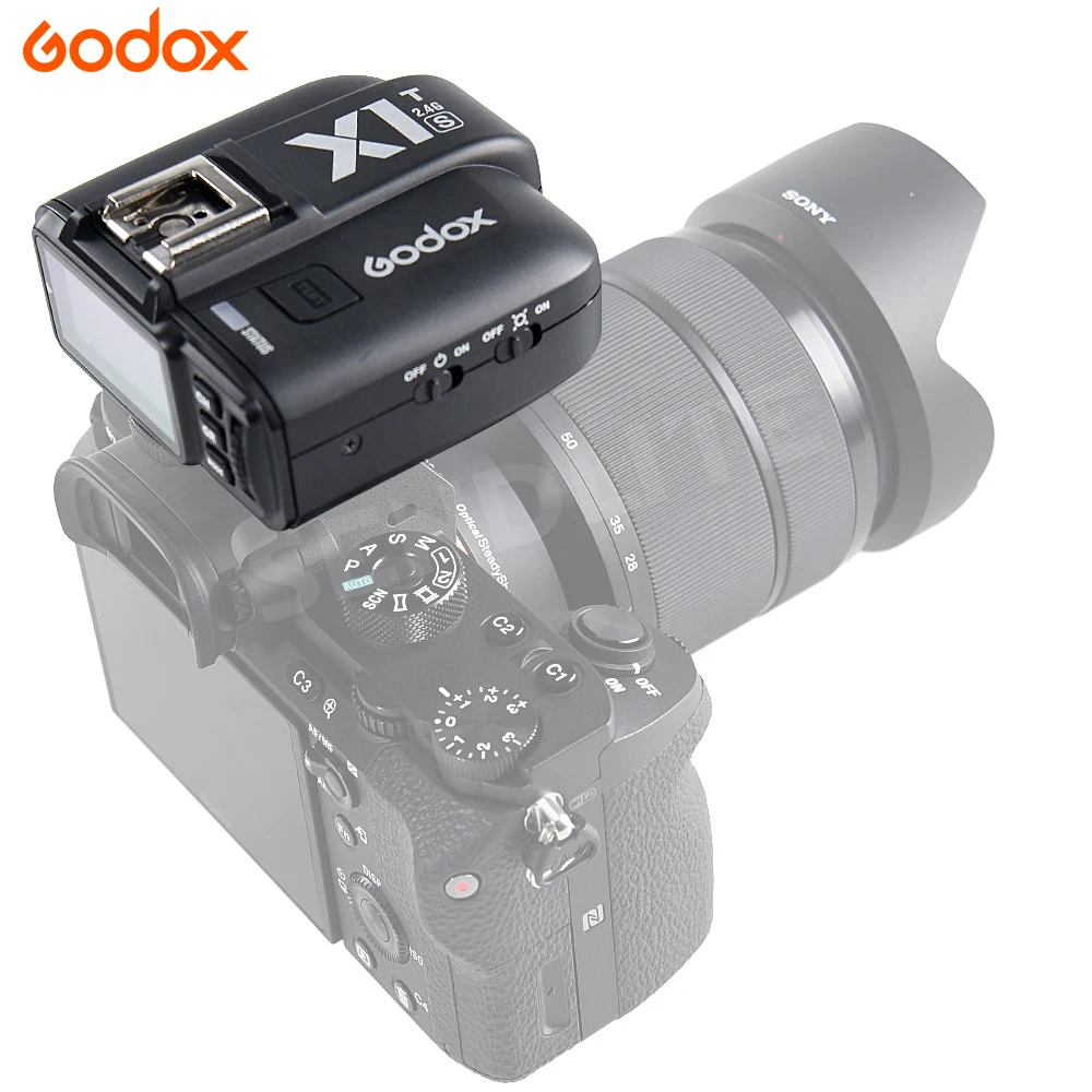 Godox X1T-S HSS TTL беспроводной триггерный передатчик вспышки + 3 * X1R-S приемник для Sony