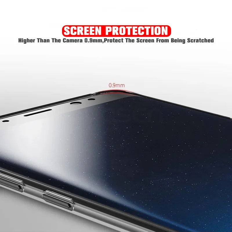 Чехлы для телефонов Samsung Galaxy S10 S9 S8 Lite Plus Note 9 8 A7 A5 2017 C9 C7 Pro C5 прозрачный силиконовый