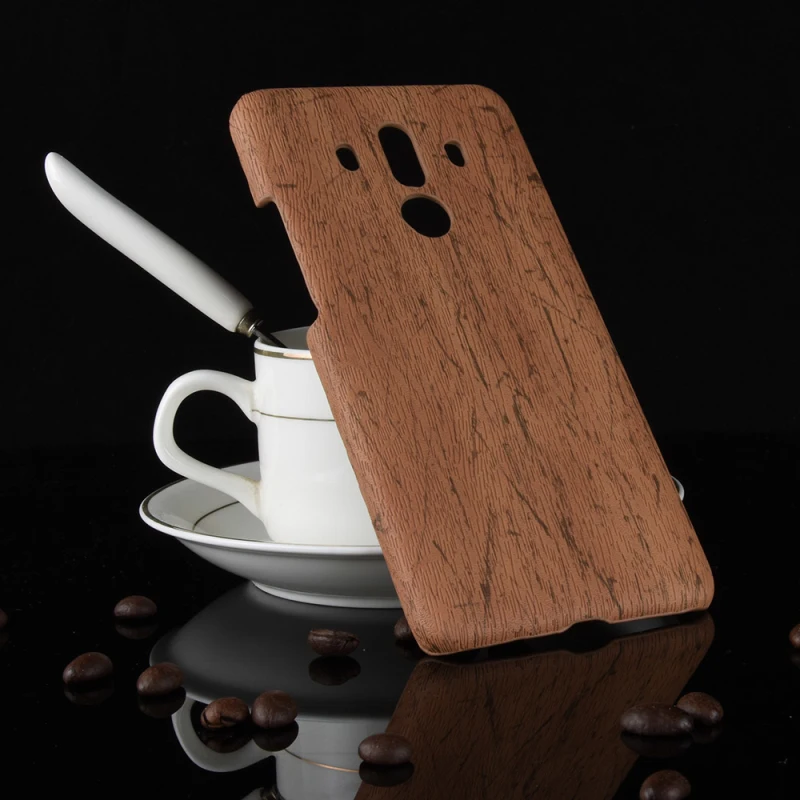 Нескользящий чехол для телефона Huawei Mate 10 Pro твердый накладка из зернистой кожи и