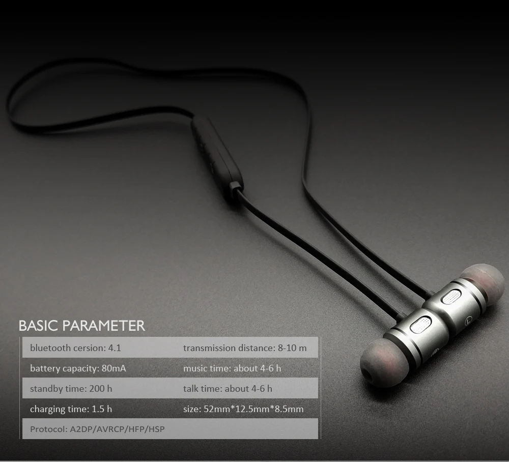 Cbaooo C10 Bluetooth наушники беспроводные спорт бег металлический магнит гарнитуры |