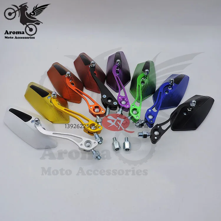Зеркало заднего вида для мотоцикла разноцветное универсальное зеркало питбайка