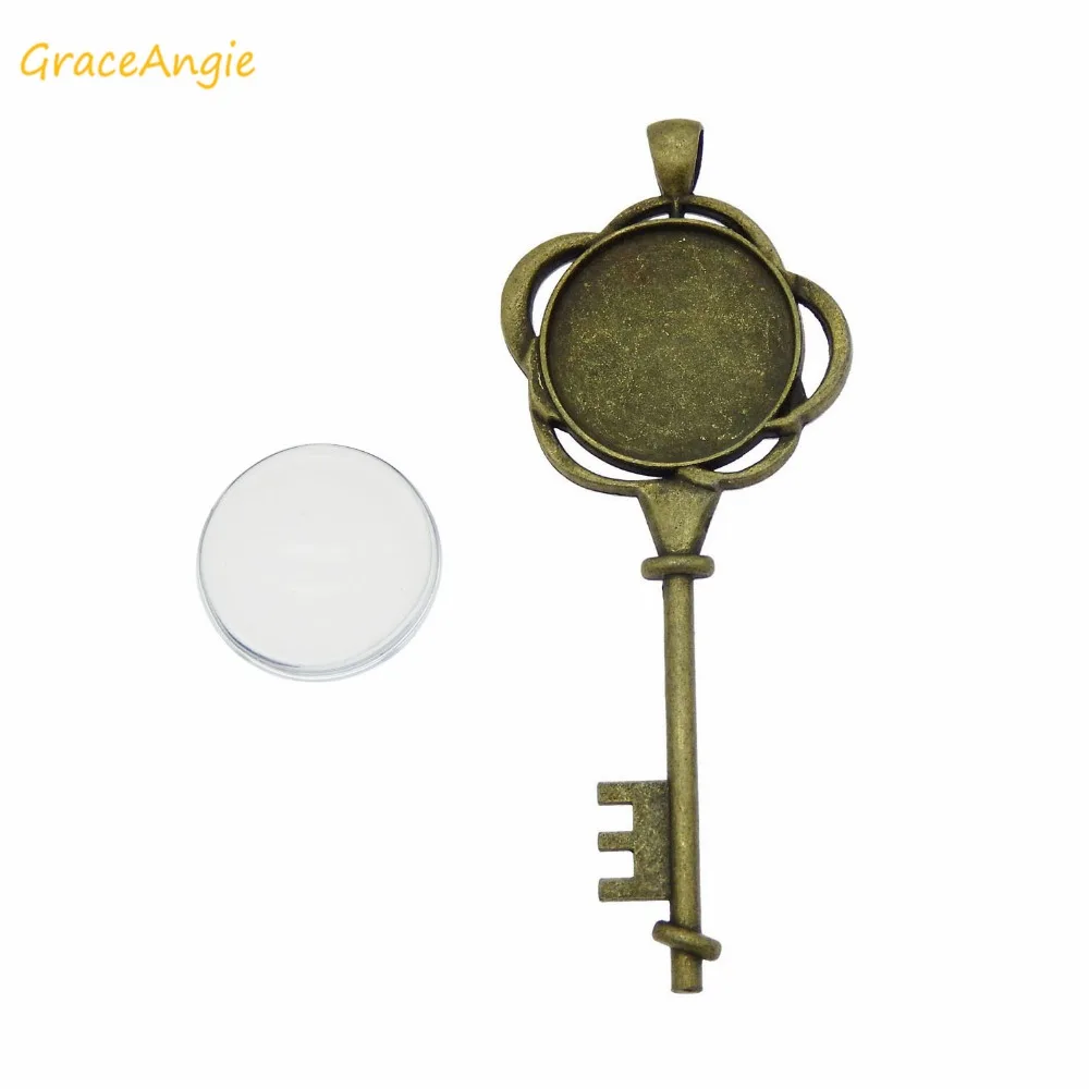 GraceAngie 5 комплектов в стиле античной бронзы DIY Цепочки и ожерелья Подвески Брелок