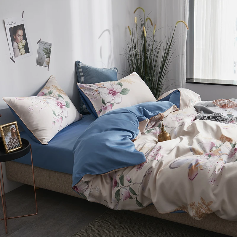 Шелковые Сатиновые постельные принадлежности одноцветные серебристые рисовые