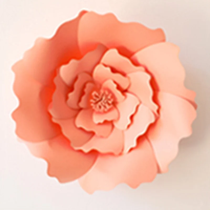 Joy-enlife 2 шт 20 см DIY Бумага цветы фон Декор курица вечерние Дети День рождения Свадьба Вечеринка домашний декор комнаты поставки - Цвет: Dark Pink