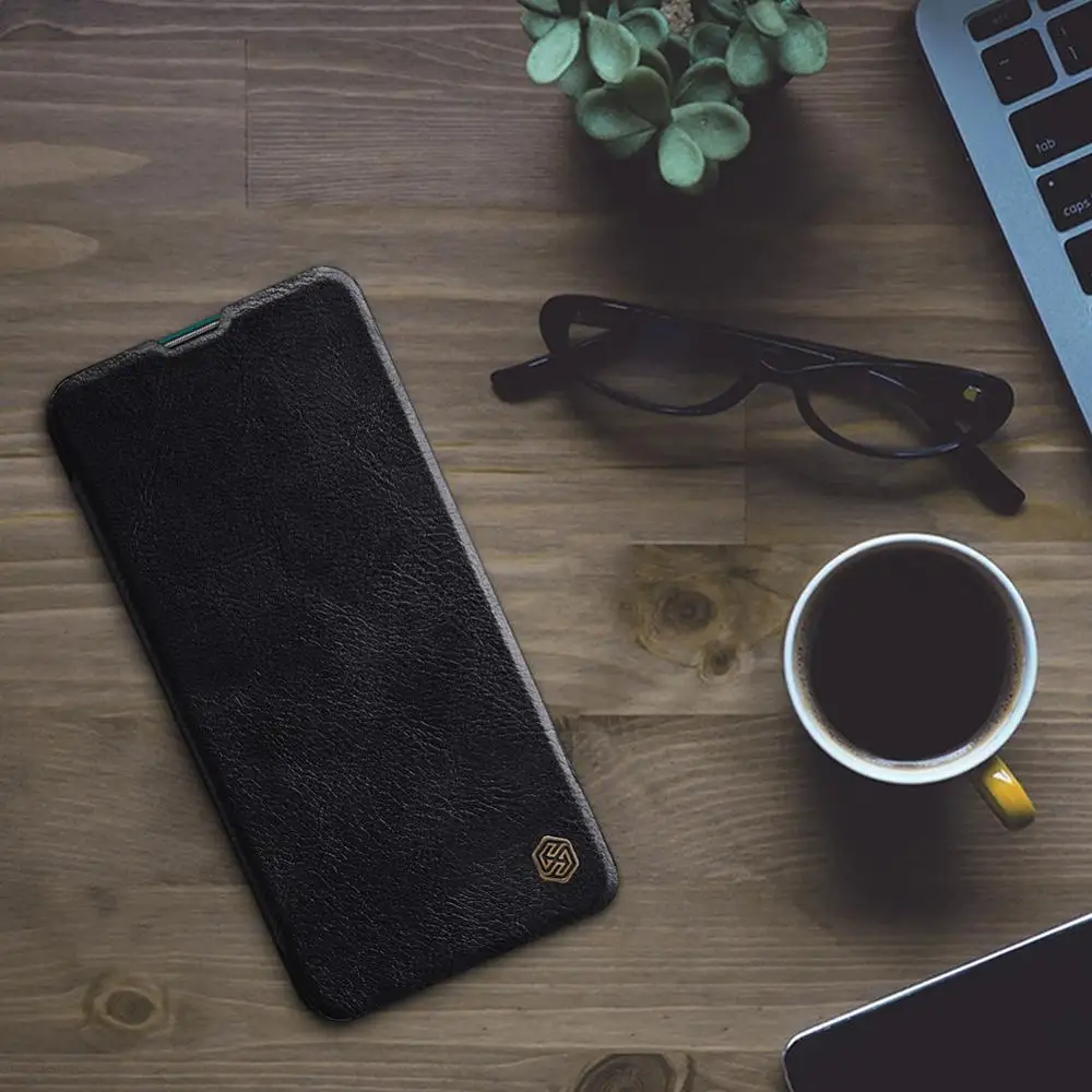 Для huawei P Smart Z чехол Nillkin Qin защитный книжка для телефон Высокое
