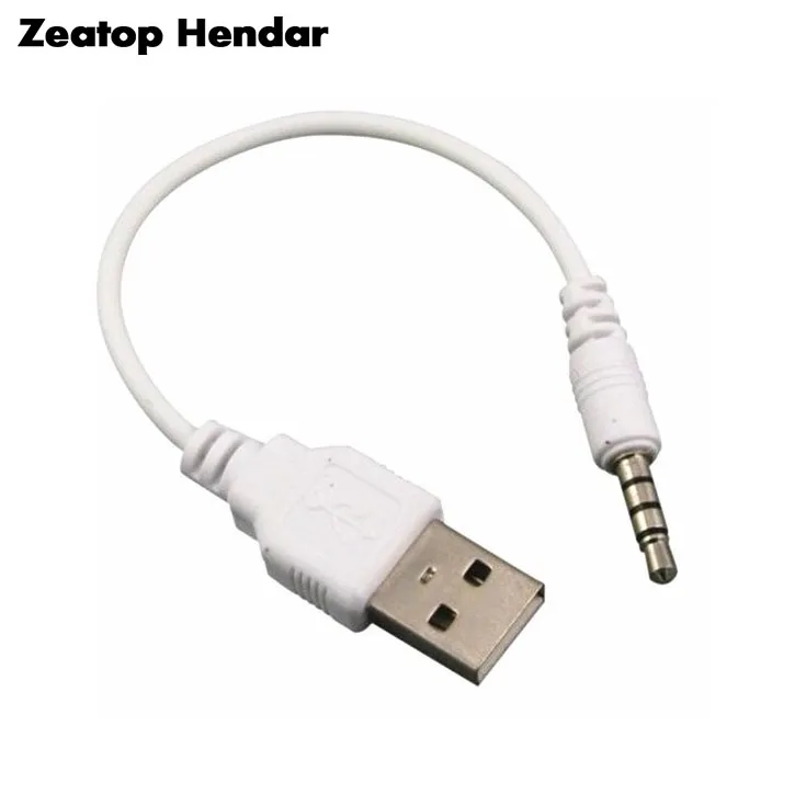 Фото 1 шт. 3 5 мм штекер USB 2 0 адаптер синхронизации данных для iPod Shuffle го поколения mp3 mp4