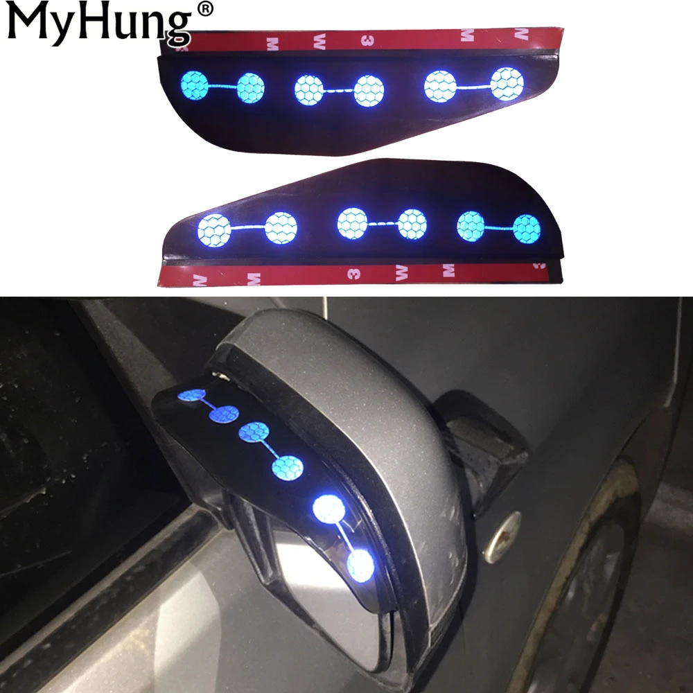 

For Nissan Qashqai Juke Car Rear View Mirror Rain Eyebrow Waterproof Reflective Protector Cover Rain Shield Shade Cover 2Pcs