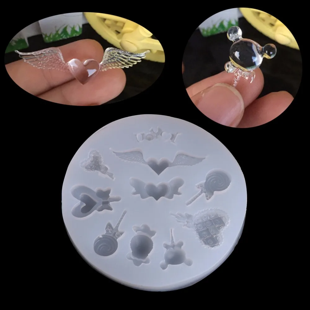 

JAVRICK New Diameter 8.5cm Lollipop Candy Shapes Silicone Mold For Cake Jelly Chocolate Tools Decoration Baking