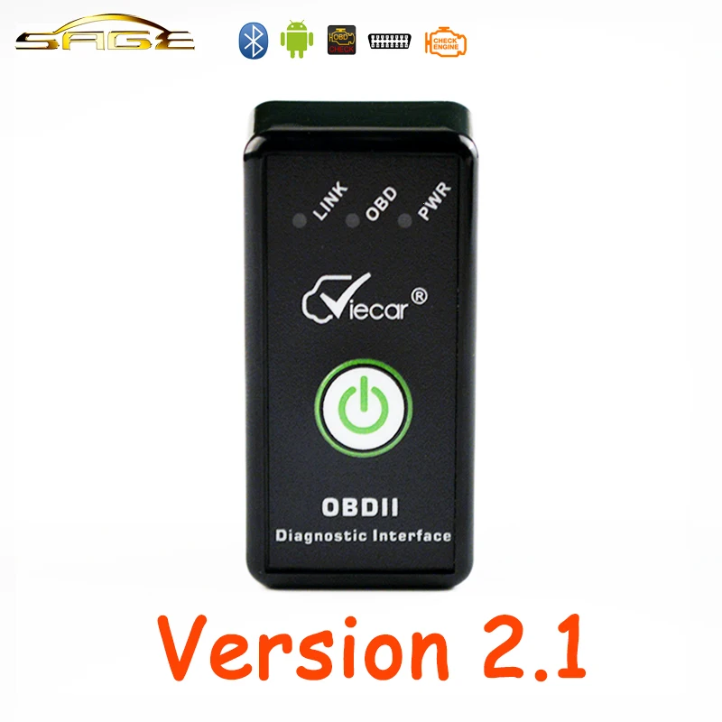 VIECAR V2.1 Bluetooth вкл/выкл переключатель ELM327 Авто диагностический сканер инструмент