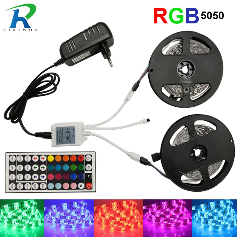 5 м 5050 150 СМД IP20 не водонепроницаемый RGB из светодиодов ленты 12 В гибкий 30led / m гамма