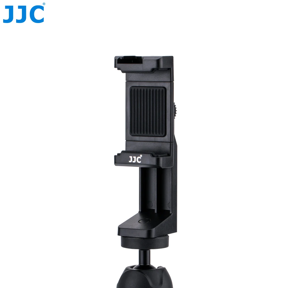 Черный JJC смартфон Стенд 56-105 мм регулируемый зажим селфи палка мини штатив держатель для телефонов для iPhone/HUAWEI/MI/samsung - Цвет: Черный