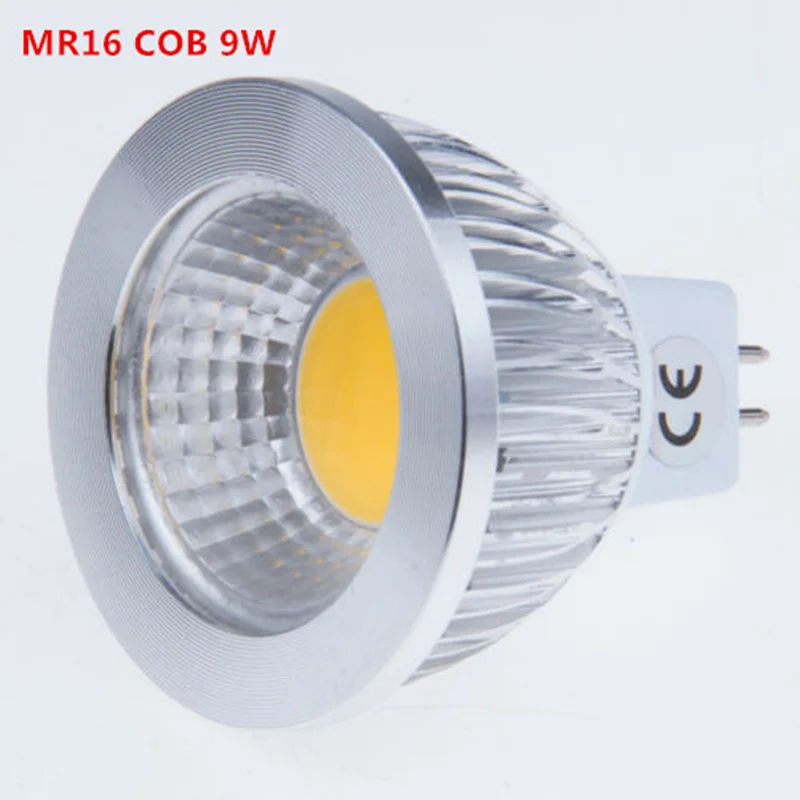 100X LED Spotlights COB led spot MR16 9W 12W 15W New High Power Lampada LED Bulb Lamp MR16 12V Warm/Pure/Cold White BULBLIGHTING