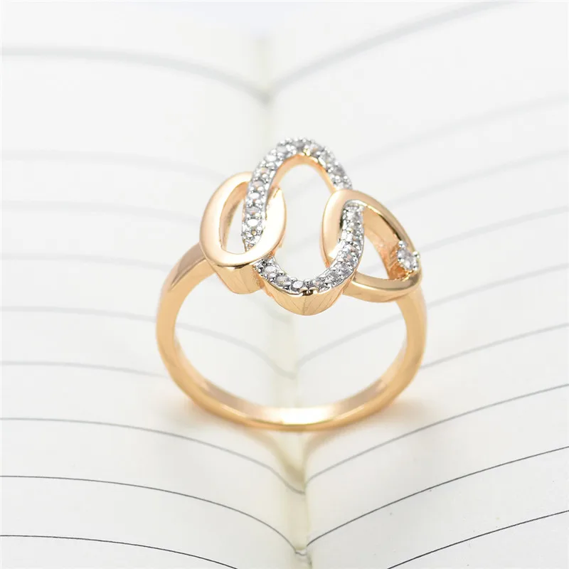 Женские кольца для помолвки BUDONG Infinity Bijoux роскошные Помолвочные с фианитами