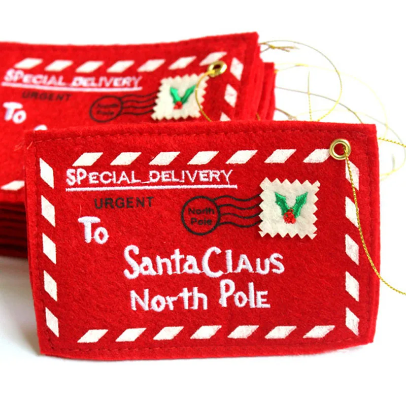 10pcs Christmas decoration For Home Envelope Cards Candy Bag Decorations enfeites de natal | Дом и сад