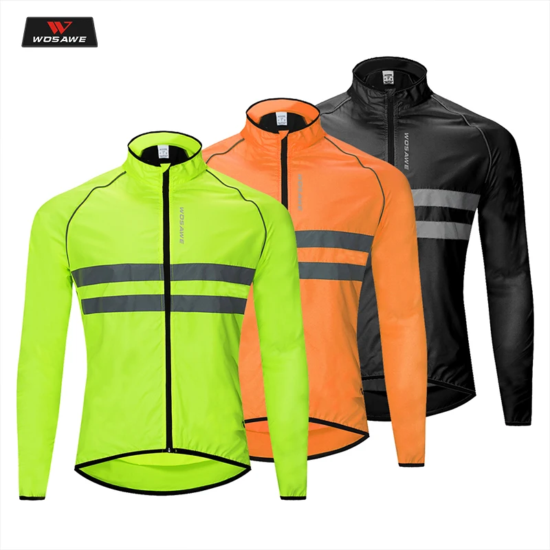

WOSAWE Motorcycle Jacket Ultra-thin Motorbike Blouson Moto Riding Wind Coat Windproof Long Sleeve Outdoor Sport Reflective Vest