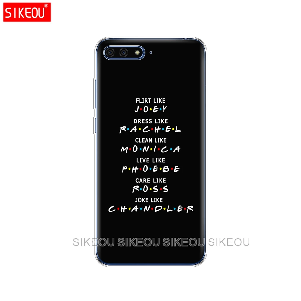 Силиконовый чехол для телефона huawei Honor 7A PRO 7C Y5 Y6 Y7 Y9 Prime Friends сериал ТВ шоу Sitcom