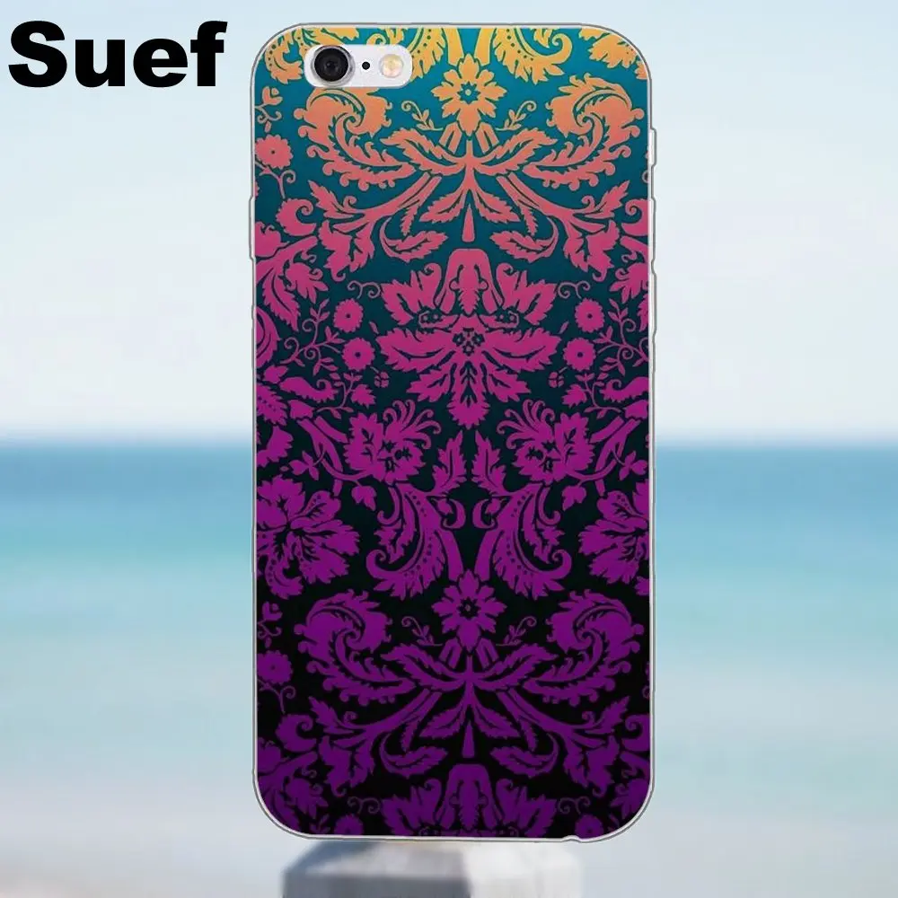 Для iPhone X 4 4S 5 5S 5C SE 6 6S 7 8 Plus Samsung Galaxy A3 A5 J1 J3 J5 J7 2016 2017 Мягкий ТПУ чехол фиолетовый с
