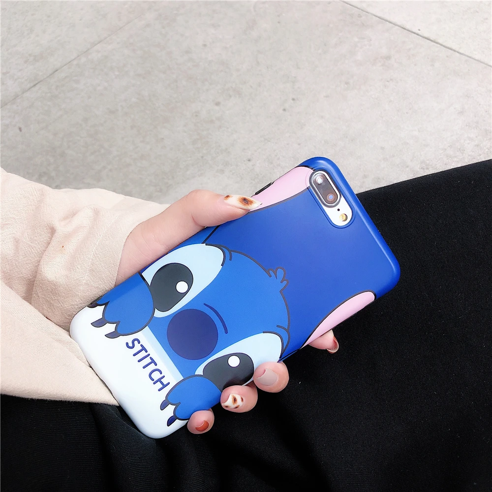 Мягкая задняя крышка IMD из ТПУ с милым рисунком стежка для iPhone 6 6s Plus X XR Xs Max 7 8 чехлы