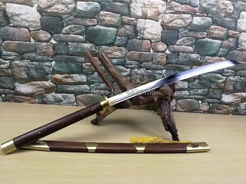 119 см * Китайский KungFu длинный нож традиция ушу боевой меч Broadsword Miao Dao острый T10