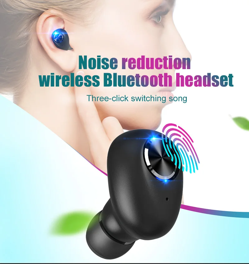 Беспроводные наушники Artisome TWS, Bluetooth 5,0, гарнитура с шумоподавлением, наушники 9D, стерео наушники с микрофоном, можно заряжать телефон