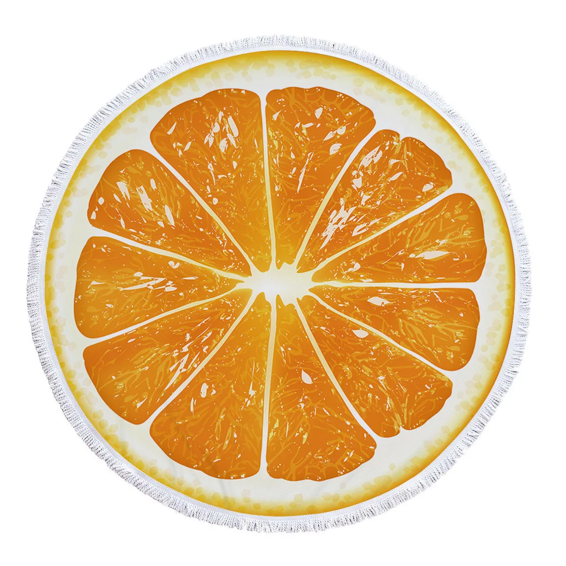 Летнее большое круглое пляжное полотенце из микрофибры с принтом Pitaya летнее