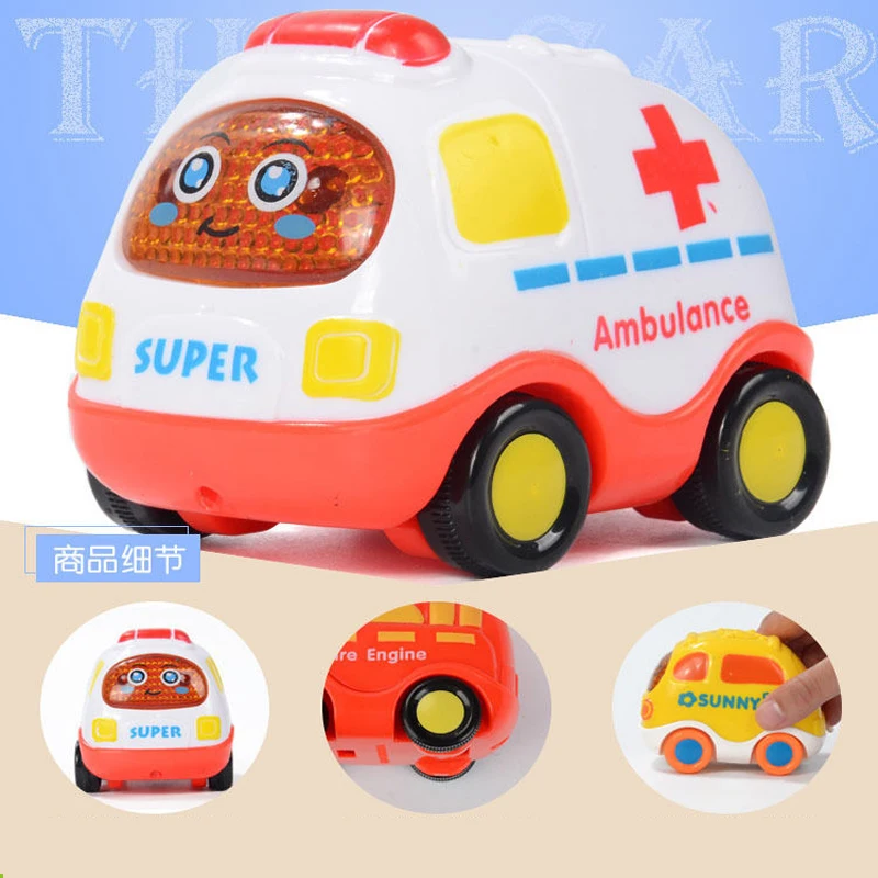 Новинка 2019 игрушечный автомобиль 6 шт./компл. детский мультяшный инерционная