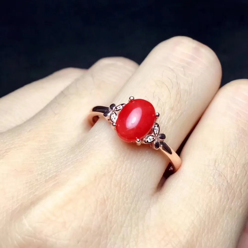 Женское кольцо из серебра 925 пробы 6 х8 мм|fine jewelry|gemstone jewelrygemstone rings silver |