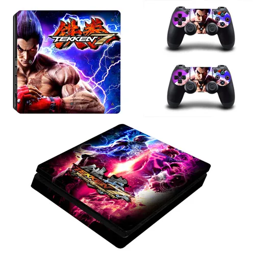 Игра Tekken 7 PS4 тонкий стикер кожи для sony playstation 4 консоли и контроллеры наклейка PS4 тонкий стикер винил - Цвет: YSP4S-1353
