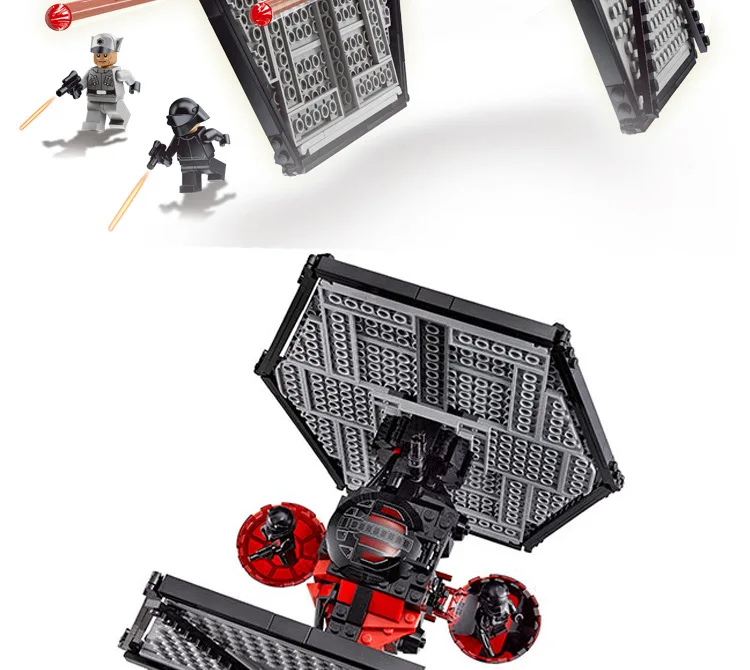 05005 10900 Звездные военные игрушки первый заказ Tie Fighter модель совместима с 75101 строительным блоком Смешные кирпичи для детей подарок