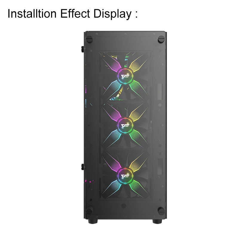 Aigo 120 мм RGB корпусный вентилятор для компьютера ультра бесшумные вентиляторы с