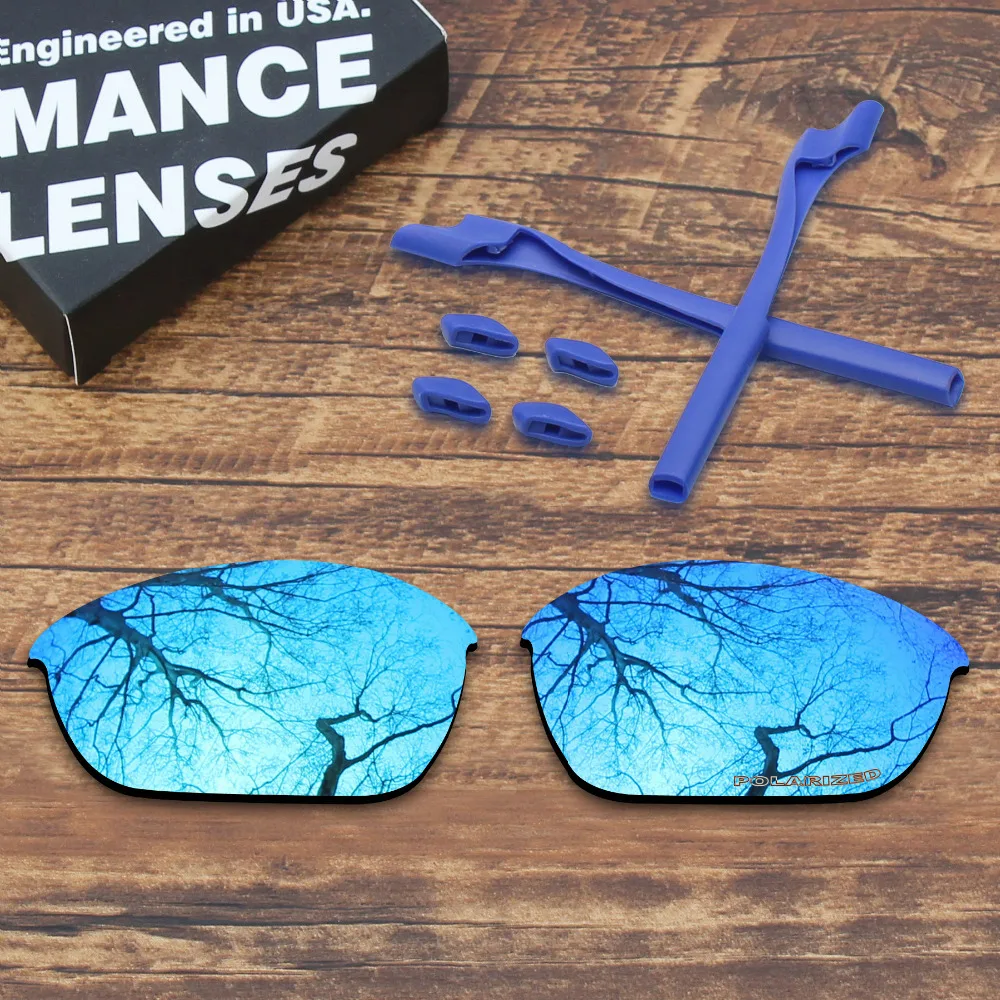 

ToughAsNails устойчивы к коррозии в морской воде поляризованные Сменные линзы и резиновый Набор для солнцезащитных очков Oakley Half Jacket 2,0