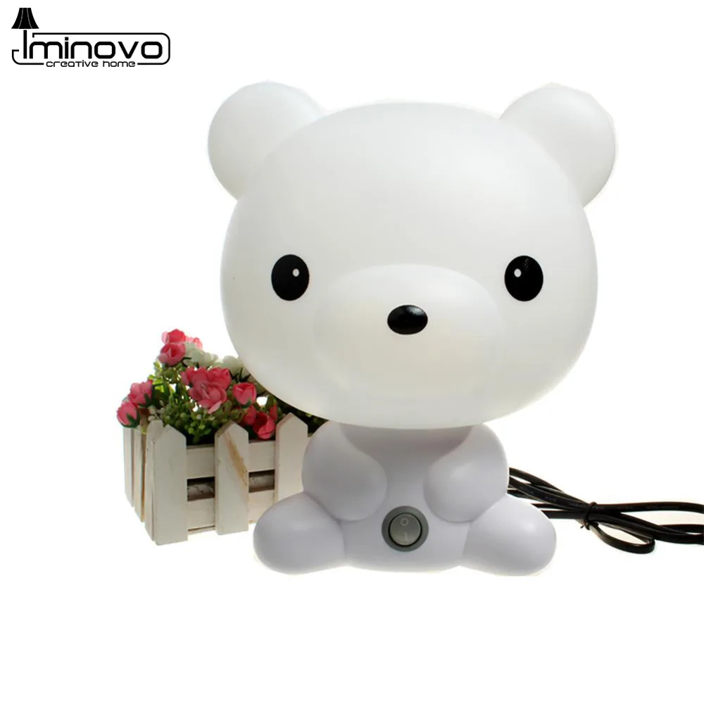 IMINOVO Дети Ночник Животных Спальня Настольная Лампа LED Novelty Освещение Подарок