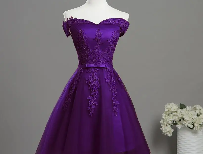 Purple ZJ7027 с открытыми плечами с украшением в виде кристаллов бусины розового цвета платье для выпускного вечера вечерние платья Длинное нарядное платье макси размера плюс на возраст 6, 8, 10, 12 лет 14, 16, 18, 20, 22, 24, 26 - Цвет: Purple